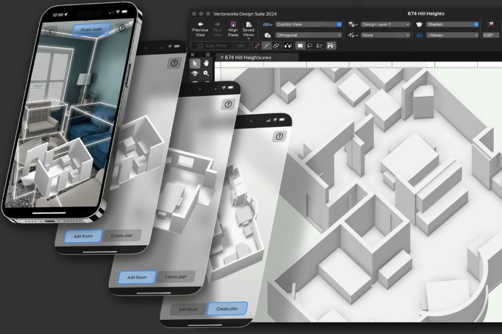 Conceptual Design with Apple, Room Plan, & Vectorworks Nomad