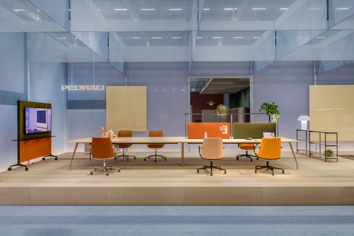 Pedrali, #PedraliColoursofLightness Redefines Workspace at Orgatec 2024